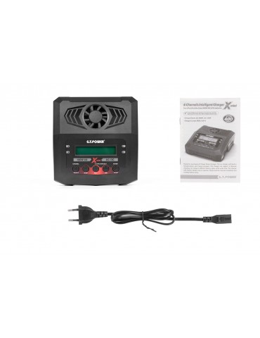 X4 Mini RC įkroviklis su 4 kanalais ir balansavimo funkcija