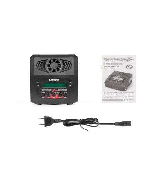 X4 Mini RC įkroviklis su 4 kanalais ir balansavimo funkcija