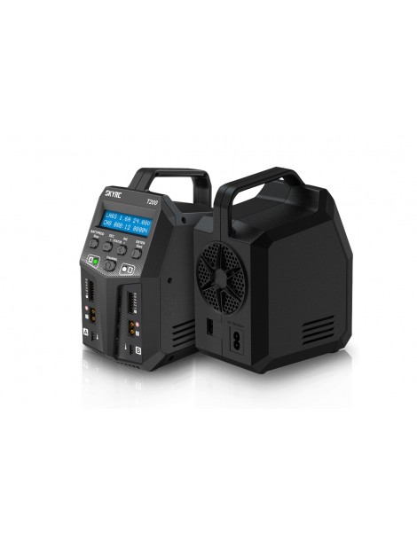 SKY RC T200 RC įkroviklis su 2 kanalais ir 100W galia kiekvienam