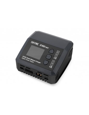 SKY RC S100neo 200W RC įkroviklis su balansavimo funkcija ir LCD ekranu
