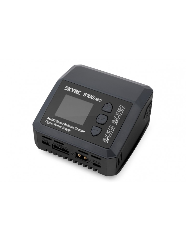 SKY RC S100neo 200W RC įkroviklis su balansavimo funkcija ir LCD ekranu