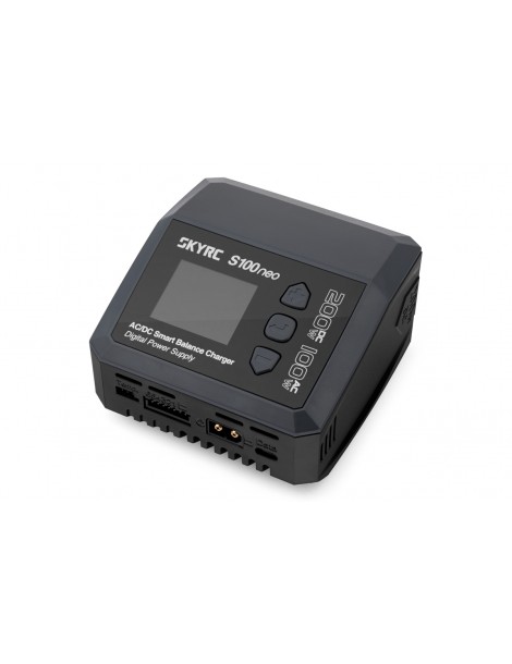 SKY RC S100neo 200W RC įkroviklis su balansavimo funkcija ir LCD ekranu