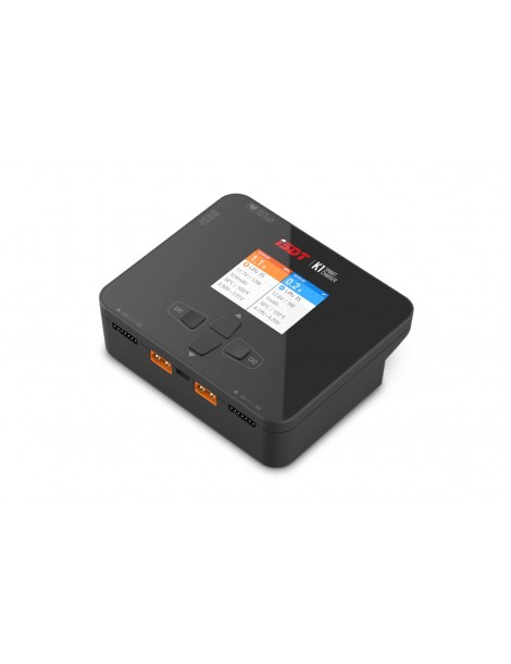 RC įkroviklis iSDT K1 2×250W su LCD ekranu ir balansavimo funkcija