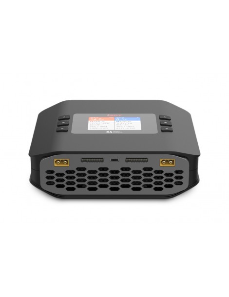 RC įkroviklis iSDT K4 2x600W su LCD ekranu ir balansavimo funkcija