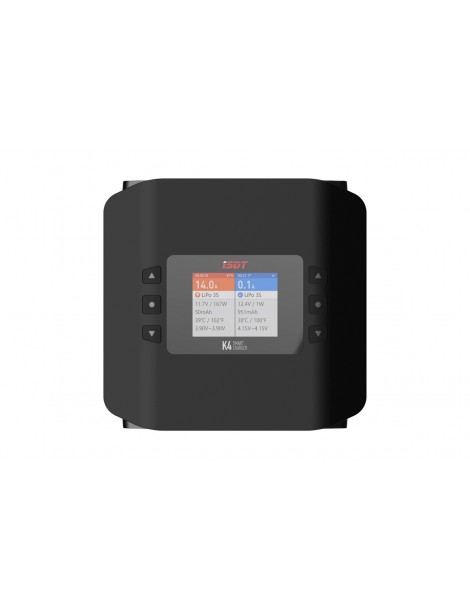 RC įkroviklis iSDT K4 2x600W su LCD ekranu ir balansavimo funkcija
