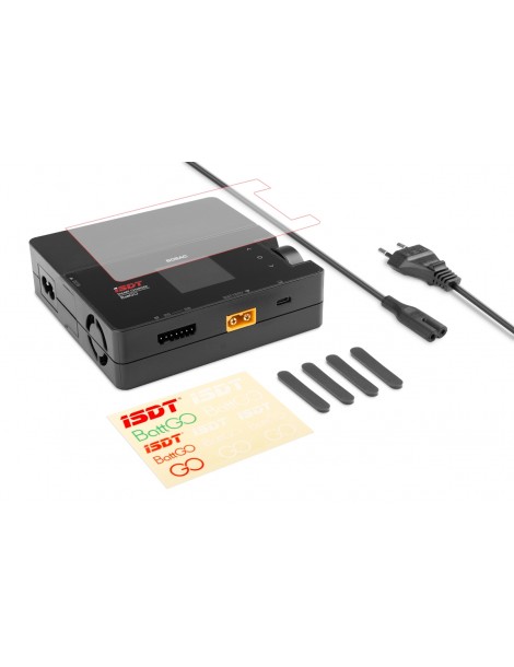 RC įkroviklis iSDT 608AC 50/200W su balansavimo funkcija ir LCD ekranu