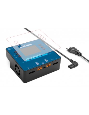 RC įkroviklis C100 Duo Air 2x500W su spalvotu LCD ir balansavimu
