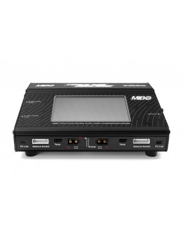 MIBO Touch Duo 400W RC įkroviklis su jutikliniu ekranu ir dviejų kanalų krovimu