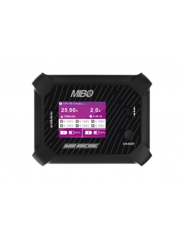 MIBO Duo Racing 200W dvikanalis RC įkroviklis su LCD ekranu ir AC/DC veikimu