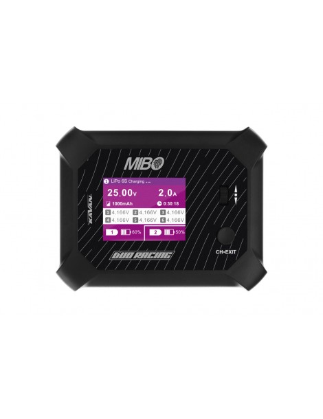 MIBO Duo Racing 200W dvikanalis RC įkroviklis su LCD ekranu ir AC/DC veikimu