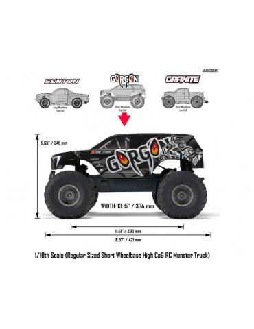 Arrma 1/10 Gorgon Kit Smart RTA