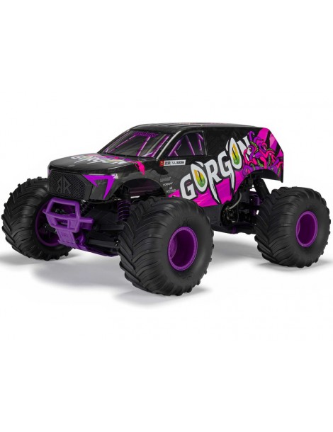 Arrma Gorgon 1/10 RTR violetinis RC monster truck modelis su 550 varikliu