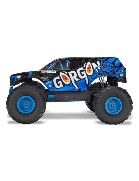 Arrma Gorgon 1/10 RTR mėlynas RC monster truck modelis su 550 varikliu