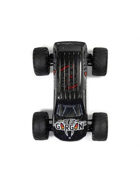 Arrma Gorgon 1/10 RTR Gun Metal spalvos RC monster truck modelis su 550 varikliu