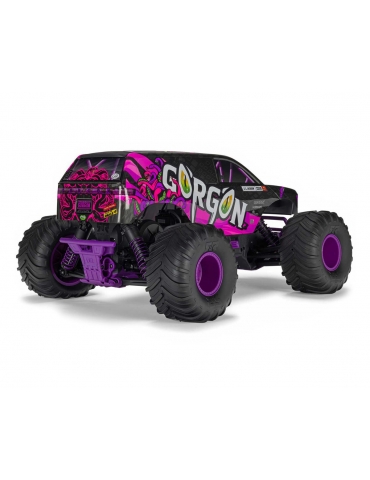 Arrma Gorgon 1/10 RTR violetinis RC monster truck modelis su 550 varikliu