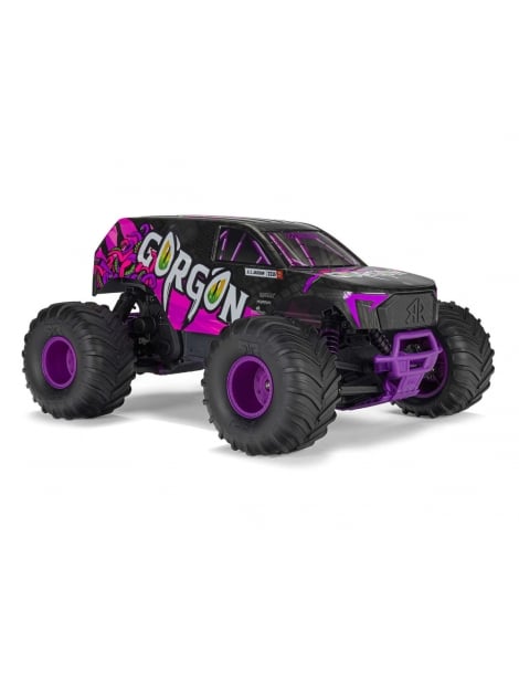 Arrma Gorgon 1/10 RTR violetinis RC monster truck modelis su 550 varikliu