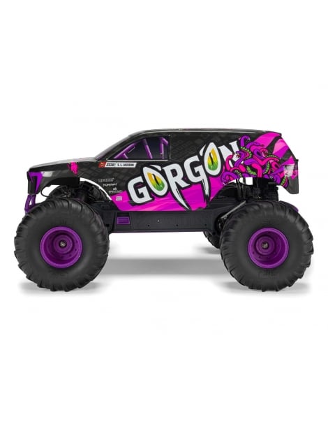 Arrma Gorgon 1/10 RTR violetinis RC monster truck modelis su 550 varikliu