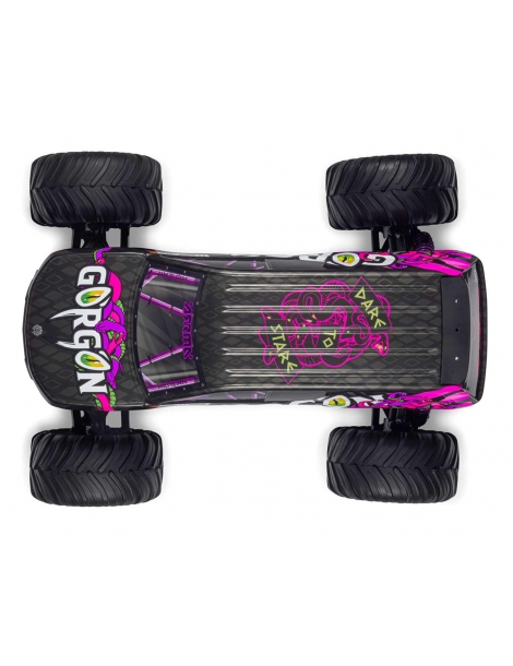 Arrma Gorgon 1/10 RTR violetinis RC monster truck modelis su 550 varikliu