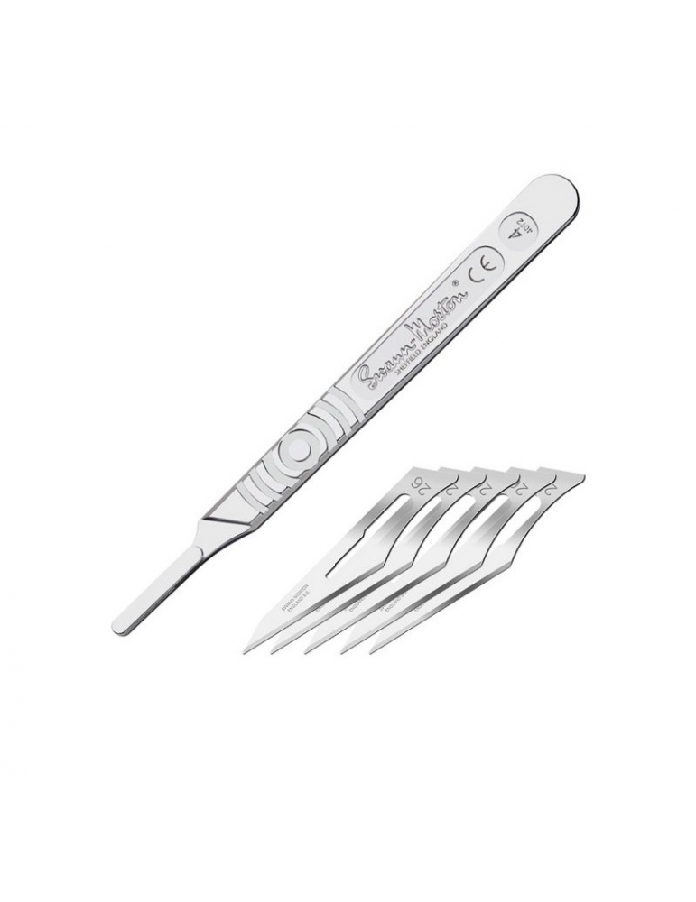 SH-PKN9220-Modelcraft Scalpel Handle 4, Blades 26 (5pcs)