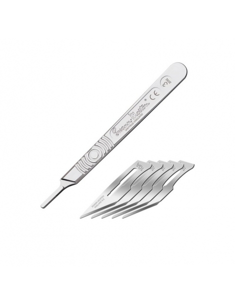 SH-PKN9210-Modelcraft Scalpel Handle 3, Blades 10A (5pcs)