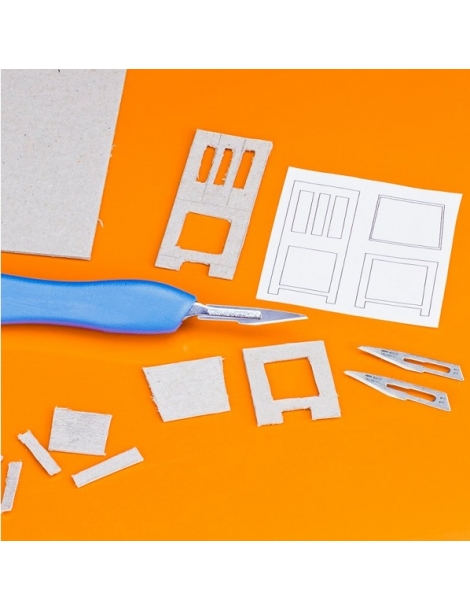 SH-PKN5002-Modelcraft Plastic Scalpel Handle