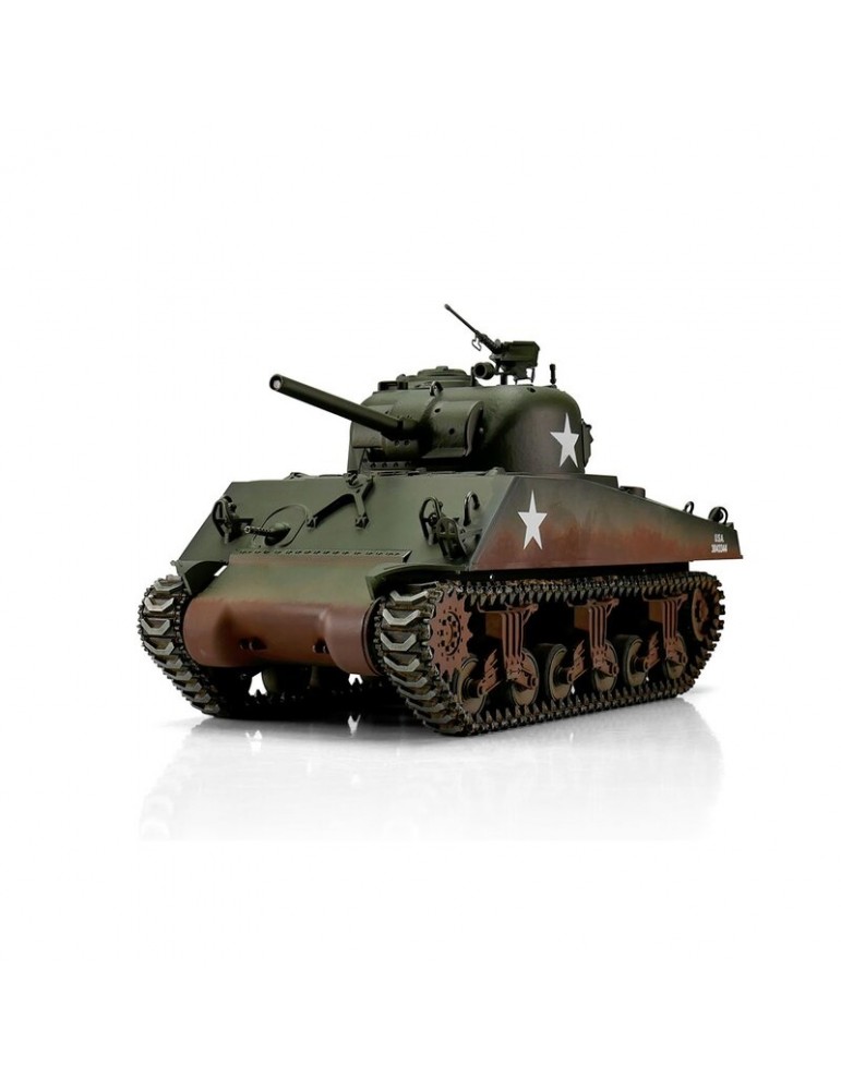Char RC Torro OP-12006 Sherman M4A3 - Tourelle Métal 75mm 360° IR - Neuf