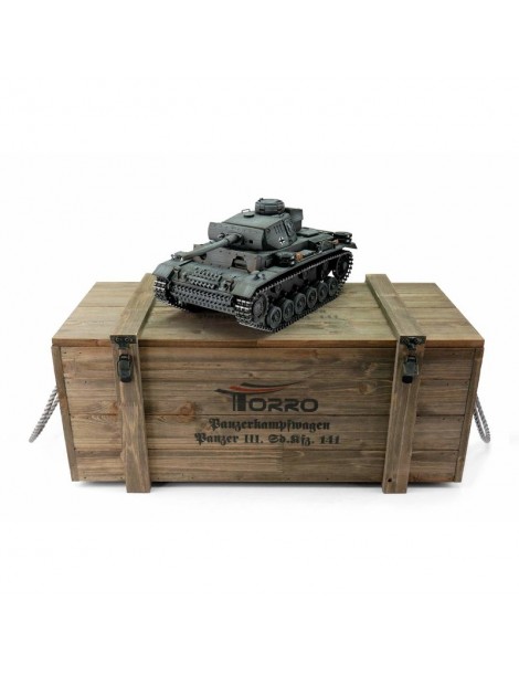 TORRO tank PRO 1/16 RC PzKpfw III Ausf. L grey - infra