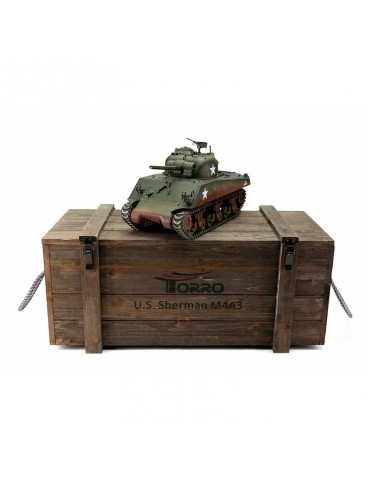 TORRO tank PRO 1/16 RC M4A3 Sherman 75mm green - infra