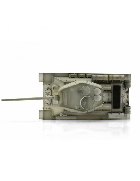 RC tankas TORRO PRO 1/16 T-34/85 Winter IR su metalinėmis vikšrinėmis grandinėmis
