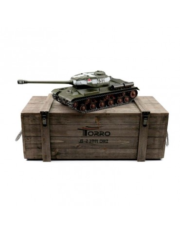 TORRO PRO 1/16 RC IS-2 1944 green tankas su infraraudonųjų spindulių kovos sistema