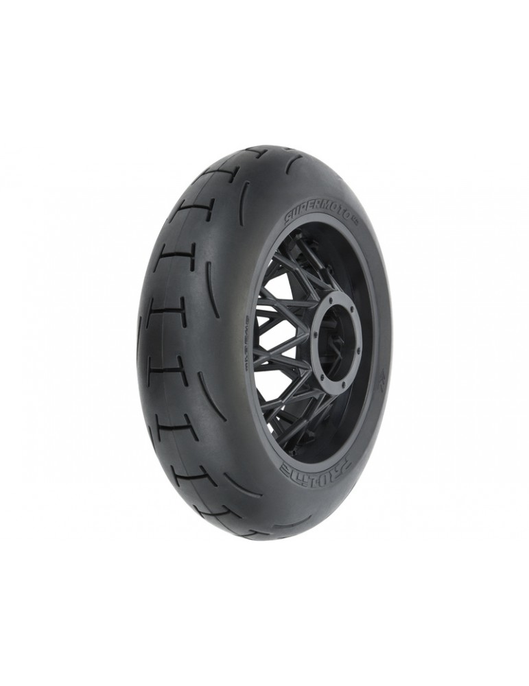 Pro-Line 1/4 Supermoto 2.0 galinė padanga su ratlankiu Losi Promoto-MX