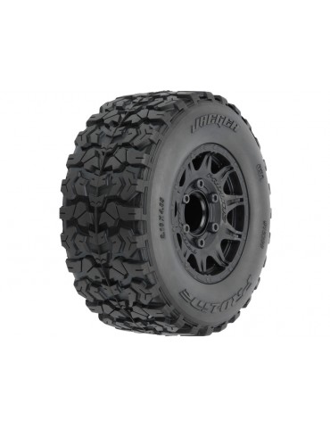 Pro-Line Jaeger HP belted padangos su Raid ratais 1/10 RC monster truck modeliui