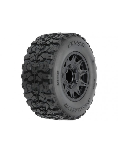 Pro-Line Jaeger HP belted padangos su Raid ratais 1/10 RC monster truck modeliui