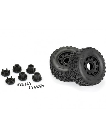 Pro-Line Jaeger HP belted padangos su Raid ratais 1/10 RC monster truck modeliui