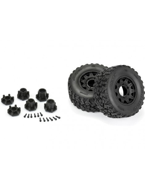 Pro-Line Jaeger HP belted padangos su Raid ratais 1/10 RC monster truck modeliui