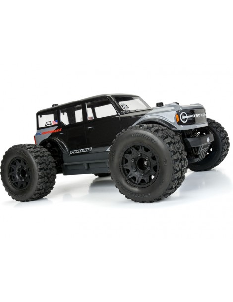 Pro-Line Jaeger HP belted padangos su Raid ratais 1/10 RC monster truck modeliui