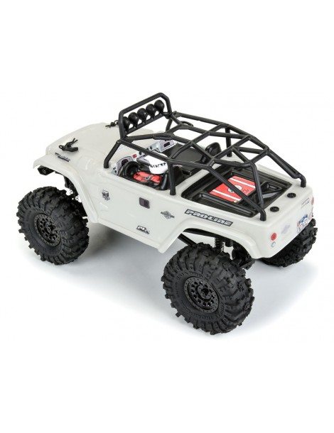 Pro-Line Toyota Land Cruiser FJ40 skaidrus kėbulas su rėmu SCX24
