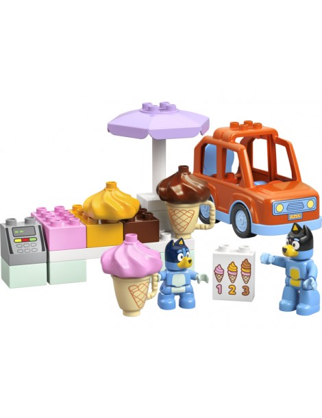 LEGO DUPLO Išvyka į ledainę su Bluey konstravimo rinkinys