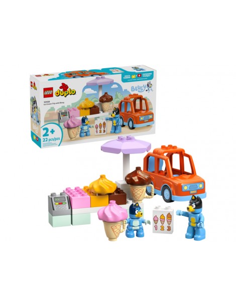 LEGO DUPLO Išvyka į ledainę su Bluey konstravimo rinkinys