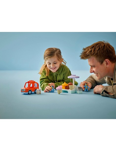 LEGO DUPLO Išvyka į ledainę su Bluey konstravimo rinkinys