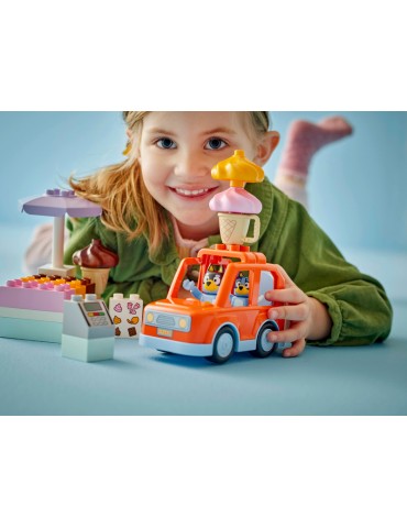LEGO DUPLO Išvyka į ledainę su Bluey konstravimo rinkinys