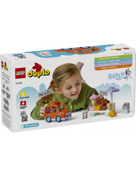 LEGO DUPLO Išvyka į ledainę su Bluey konstravimo rinkinys