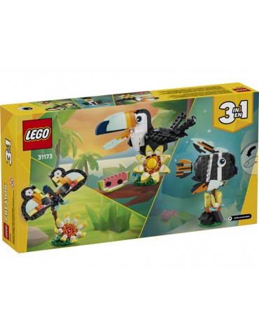 LEGO Creator Laukiniai gyvūnai: atogrąžų tukanas konstruktorius
