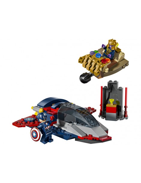 LEGO Marvel Kapitonas Amerika prieš Tanosą konstruktorius vaikams