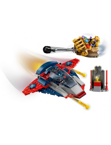 LEGO Marvel Kapitonas Amerika prieš Tanosą konstruktorius vaikams