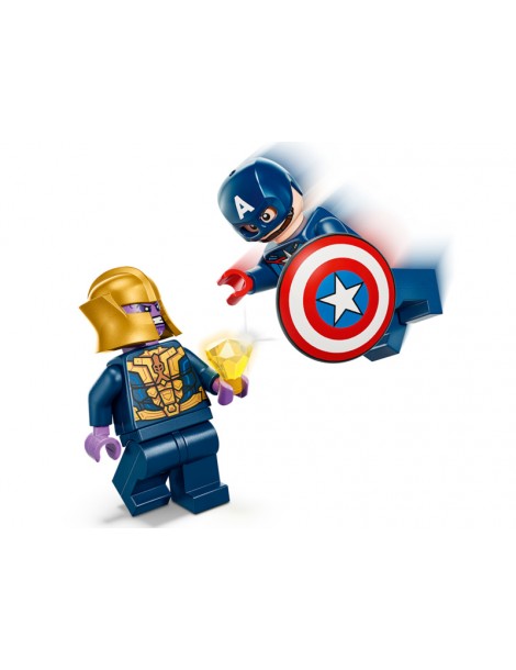 LEGO Marvel Kapitonas Amerika prieš Tanosą konstruktorius vaikams