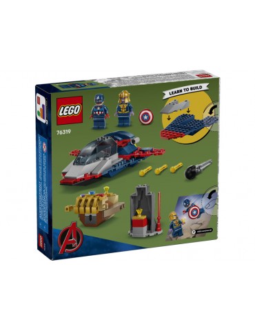 LEGO Marvel Kapitonas Amerika prieš Tanosą konstruktorius vaikams