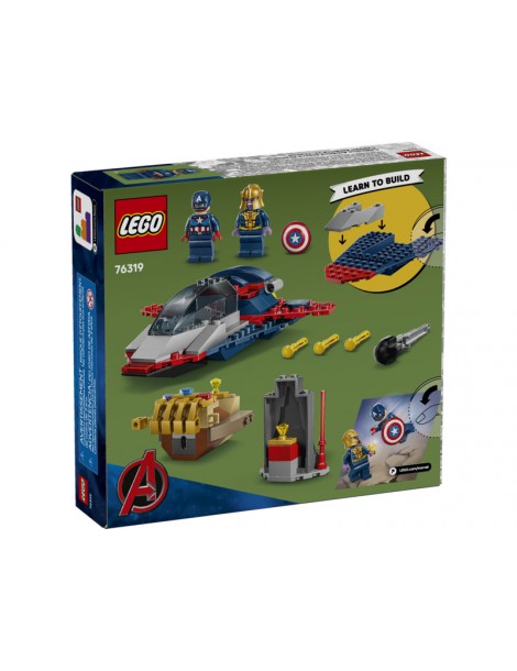 LEGO Marvel Kapitonas Amerika prieš Tanosą konstruktorius vaikams