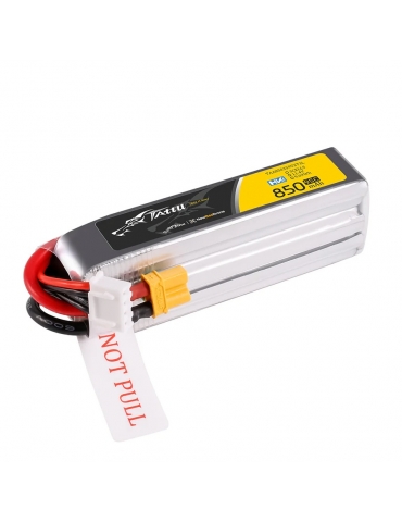 Tattu R-Line V5 850mAh 3S 11.4V 95C LiPo baterija su XT30U-F jungtimi