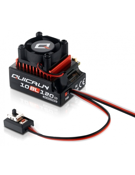 Hobbywing QUICRUN 10BL120 G2 ESC 120A sensored valdiklis RC modeliams